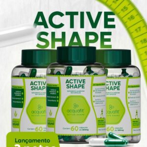 Combo 03 Unidades Active Shape Acquafit 60 Capsulas – Promoção